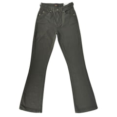 Calça Feminina Lee Jeans Verde Escuro Premium Hoxie Stretch Bootcut Ref:3405L