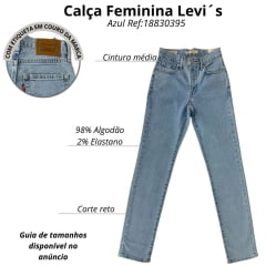 Calça Feminina Levi's 724 High Rise Straight Vintage Stretch Ref:18830395