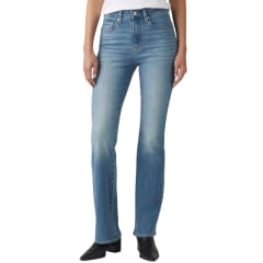 Calça Feminina Levi's 725 High Rise Bootcut Azul Médio Ref:187590202