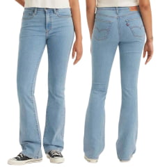 Calça Feminina Levi's 725 High Rise Bootcut Jeans Claro Ref:197590171