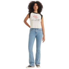 Calça Feminina Levi's 725 High Rise Bootcut Jeans Claro Ref:197590171