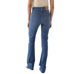 Calça Feminina Levi's Azul Médio 725 High Rise Bootcut Com Lycra Ref:LB7250065