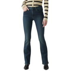 Calça Feminina Levi's Jeans Azul 725 High Rise Bootcut Com Strech Ref:187590190