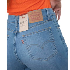 Calça Feminina Levi's Jeans Azul Claro 721 High Rise Skinny Ref:LB7210076
