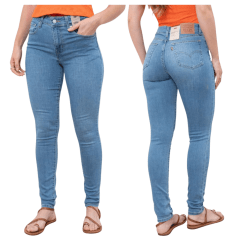 Calça Feminina Levi's Jeans Azul Claro 721 High Rise Skinny Ref:LB7210076