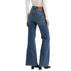 Calça Feminina Levi's Jeans Azul Escuro Ribcage Bell A Super High Rise Slim Through Barra Extra Flare Ref: A 75030002