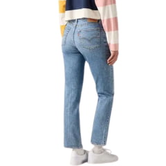 Calça Feminina Levi's Jeans Azul Médio 724 High Rise Slim Straight Reta Ref: 188830386