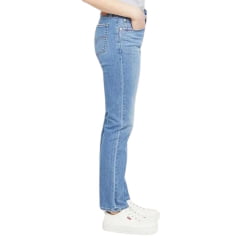 Calça Feminina Levi's Jeans Azul Médio 724 High Rise Stright Reta Ref: 188830384