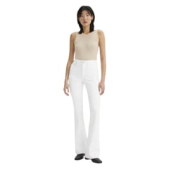 Calça Feminina Levi's Jeans Branco Neve Flare 726 Ref: A 34100069