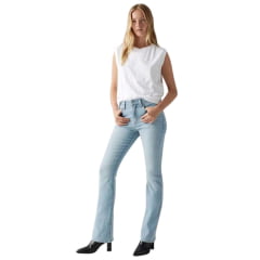 Calça Feminina Levi's Jeans Delavê 725 High Rise Bootcut Stellar Strech Ref:187590201