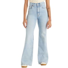 Calça Feminina Levi's Jeans Delavê Ribcage Bell A Super High Rise Slim Though Com Barra Extra Flare Ref: A7503004