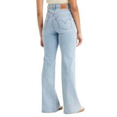 Calça Feminina Levi's Jeans Delavê Ribcage Bell A Super High Rise Slim Though Com Barra Extra Flare Ref: A7503004
