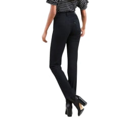Calça Feminina Levi's Jeans Preto 724 High Rise Slim Straight Reta Ref:188830016