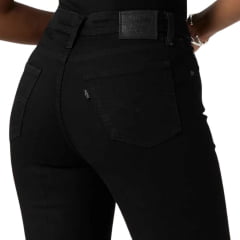 Calça Feminina Levi's Preta 725 High Rise Bootcut Flare Ref:187590184