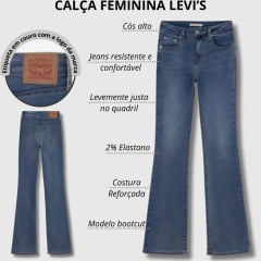 Calça Feminina Levi's Jeans Azul Claro