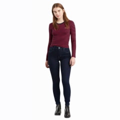 Calça Feminina Levi's Jeans Azul Escuro 720 High Rise Super Skinny Stellar Stretch REF: 527970015