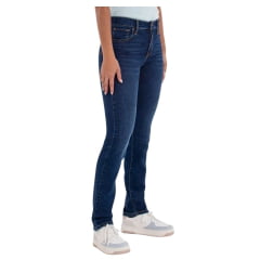 Calça Feminina Levi's Jeans Azul Escuro 724 High Rise Reta Com Stretch REF: LB7240059