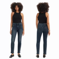 Calça Feminina Levi's Jeans Azul Escuro 724 Stellar Stretch Reta REF: 188830293