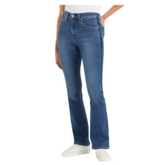 Calça Feminina Levis Jeans Azul Médio 725 High Rise Bootcut Stellar Stretch C/ Friso Azul Escuro REF: 187590158