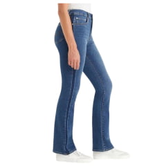 Calça Feminina Levis Jeans Azul Médio 725 High Rise Bootcut Stellar Stretch C/ Friso Azul Escuro REF: 187590158