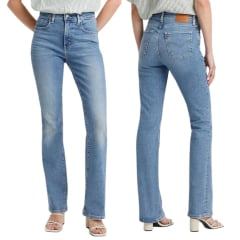 Calça Feminina Levi's Jeans Azul Stonado Bootcut 725 Stellar Strech Ref:187590116