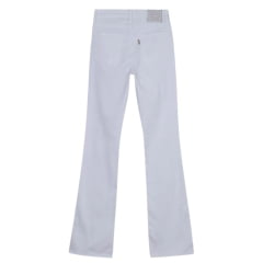 Calça Feminina Levi's Jeans Branco 725 Cintura Alta Bootcut Ref:LB7250061