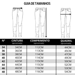 Calça Feminina Miss Country Jeans Delavê Las Vegas Com Aplicação Prata Modelo Flare - Ref.1047