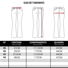Calça Feminina Moon Horse Jeans Manchado Em Marrom Bootcut Malbec Bordado Marrom - REF:01.13.167
