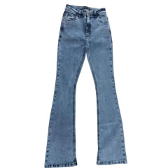 Calça Feminina Ox Horns Jeans Azul Médio Bootcut Básica Ref:2534