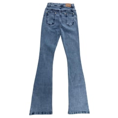 Calça Feminina Ox Horns Jeans Azul Médio Bootcut Básica Ref:2534