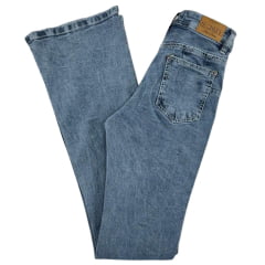 Calça Feminina Ox Horns Jeans Azul Médio Claro Bootcut Básica Ref:2532