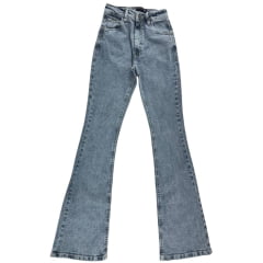 Calça Feminina Ox Horns Jeans Azul Médio Claro Bootcut Básica Ref:2532