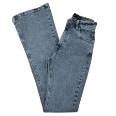 Calça Feminina Ox Horns Jeans Azul Médio Claro Bootcut Básica Ref:2532