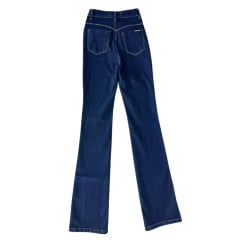 Calça Feminina Rodeo Farm Jeans Azul Amaciado Lycra Bootcut Ref 200500198