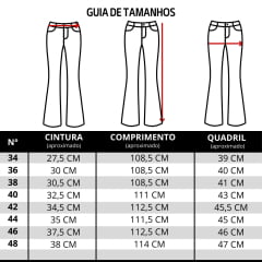 Calça Feminina Stabulos Jeans Azul Delavê Bootcut Com Bordados De Cristal Ref: STB505