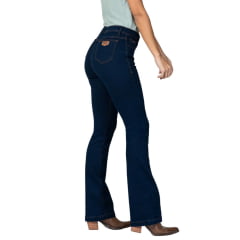 Calça Feminina Stabulos Jeans Azul Escuro Bootcut Básica Ref:STB512