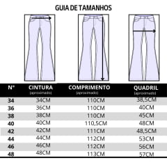 Calça Feminina Stabulos Jeans Azul Médio Bootcut Com Bordados Em Strass Ref:STB274