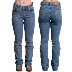 Calça Feminina Texas Farm Jeans Away Com Brilho Na Parte Da Frente E Nos Bolsos De Trás Ref:PDF057 Calça Feminina Texas Farm Jeans Away Com Brilho Na Parte Da Frente E Nos Bolsos De Trás Ref:PDF057