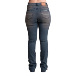 Calça Feminina Texas Farm Jeans Heritage Azul Manchado Bootcut Com Bordado Ref:PDF049