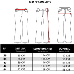 Calça Feminina Turkese Jeans Kacey Wide Leg Azul Médio Com Barra Larga Ref:CA06601