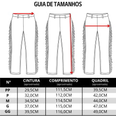 Calça Feminina Turkese Outlaw Brown Barra Reta Franjas Ref:CA07604