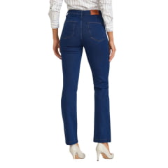 Calça Feminina TXC Jeans Azul Escuro Slim Stretch Básica Reta REF: 30168,