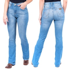 Calça Feminina Wrangler Jeans 19M Western BootCut Azul Claro Com Lycra Ref.19MX2LS60UN