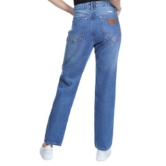 Calça Feminina Wrangler Jeans Azul Cintura Alta Mom Retrô Ref: WF3731UN