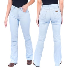 Calça Feminina Wrangler Jeans Delavê 20M Western Bootcut REF: 20MD8SB60