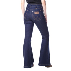 Calça Feminina Wrangler Jeans Maxi Flare Azul Ref. WF2102UN