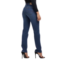 Calça Jeans Feminina Azul Médio Marion Premium Strech Super Alta New - Ref. 3242L