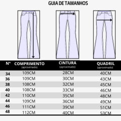 Calça Feminina Laço Forte Bordado Arabesco Ocre Nos Bolsos REF:7034