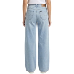 Calça Feminina Lee Wide Leg Premium Intensity Cintura Alta Lavagem Clara Ref:3362L