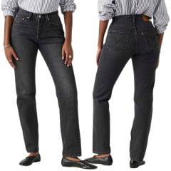 Calça Feminina Levi's 501 Curve Stretch Preta Ref:0036A0000